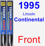 Front Wiper Blade Pack for 1995 Lincoln Continental - Vision Saver