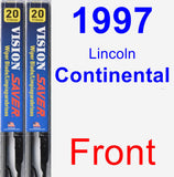 Front Wiper Blade Pack for 1997 Lincoln Continental - Vision Saver