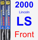 Front Wiper Blade Pack for 2000 Lincoln LS - Vision Saver