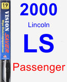 Passenger Wiper Blade for 2000 Lincoln LS - Vision Saver