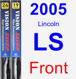 Front Wiper Blade Pack for 2005 Lincoln LS - Vision Saver