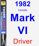 Driver Wiper Blade for 1982 Lincoln Mark VI - Vision Saver