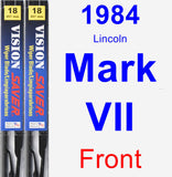 Front Wiper Blade Pack for 1984 Lincoln Mark VII - Vision Saver