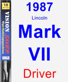 Driver Wiper Blade for 1987 Lincoln Mark VII - Vision Saver