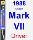 Driver Wiper Blade for 1988 Lincoln Mark VII - Vision Saver