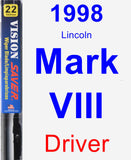 Driver Wiper Blade for 1998 Lincoln Mark VIII - Vision Saver