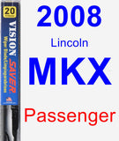 Passenger Wiper Blade for 2008 Lincoln MKX - Vision Saver