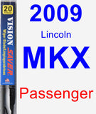Passenger Wiper Blade for 2009 Lincoln MKX - Vision Saver