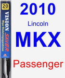 Passenger Wiper Blade for 2010 Lincoln MKX - Vision Saver