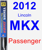 Passenger Wiper Blade for 2012 Lincoln MKX - Vision Saver