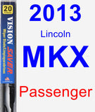 Passenger Wiper Blade for 2013 Lincoln MKX - Vision Saver
