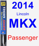 Passenger Wiper Blade for 2014 Lincoln MKX - Vision Saver