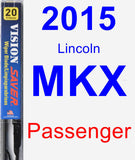 Passenger Wiper Blade for 2015 Lincoln MKX - Vision Saver