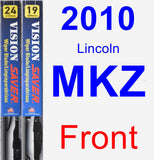 Front Wiper Blade Pack for 2010 Lincoln MKZ - Vision Saver