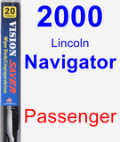 Passenger Wiper Blade for 2000 Lincoln Navigator - Vision Saver