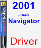 Driver Wiper Blade for 2001 Lincoln Navigator - Vision Saver