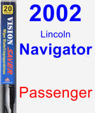 Passenger Wiper Blade for 2002 Lincoln Navigator - Vision Saver