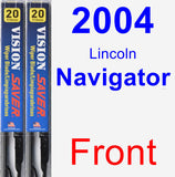 Front Wiper Blade Pack for 2004 Lincoln Navigator - Vision Saver