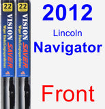 Front Wiper Blade Pack for 2012 Lincoln Navigator - Vision Saver