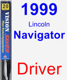 Driver Wiper Blade for 1999 Lincoln Navigator - Vision Saver