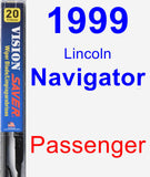 Passenger Wiper Blade for 1999 Lincoln Navigator - Vision Saver