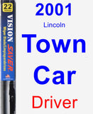 Driver Wiper Blade for 2001 Lincoln Town Car - Vision Saver