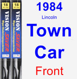 Front Wiper Blade Pack for 1984 Lincoln Town Car - Vision Saver