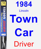 Driver Wiper Blade for 1984 Lincoln Town Car - Vision Saver