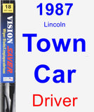 Driver Wiper Blade for 1987 Lincoln Town Car - Vision Saver