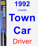 Driver Wiper Blade for 1992 Lincoln Town Car - Vision Saver