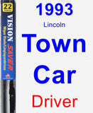 Driver Wiper Blade for 1993 Lincoln Town Car - Vision Saver