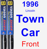 Front Wiper Blade Pack for 1996 Lincoln Town Car - Vision Saver