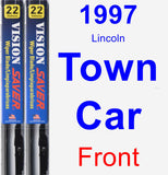 Front Wiper Blade Pack for 1997 Lincoln Town Car - Vision Saver