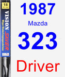 Driver Wiper Blade for 1987 Mazda 323 - Vision Saver