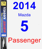 Passenger Wiper Blade for 2014 Mazda 5 - Vision Saver