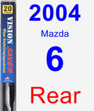 Rear Wiper Blade for 2004 Mazda 6 - Vision Saver