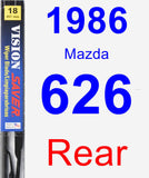 Rear Wiper Blade for 1986 Mazda 626 - Vision Saver