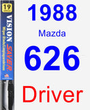 Driver Wiper Blade for 1988 Mazda 626 - Vision Saver