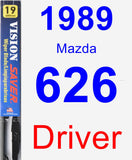 Driver Wiper Blade for 1989 Mazda 626 - Vision Saver