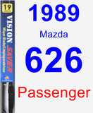 Passenger Wiper Blade for 1989 Mazda 626 - Vision Saver