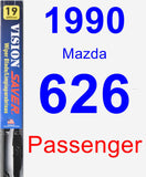 Passenger Wiper Blade for 1990 Mazda 626 - Vision Saver