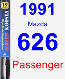 Passenger Wiper Blade for 1991 Mazda 626 - Vision Saver