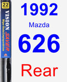Rear Wiper Blade for 1992 Mazda 626 - Vision Saver