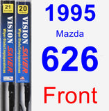 Front Wiper Blade Pack for 1995 Mazda 626 - Vision Saver