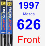 Front Wiper Blade Pack for 1997 Mazda 626 - Vision Saver