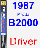 Driver Wiper Blade for 1987 Mazda B2000 - Vision Saver