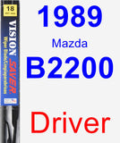 Driver Wiper Blade for 1989 Mazda B2200 - Vision Saver