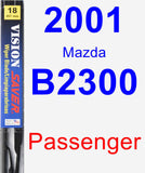 Passenger Wiper Blade for 2001 Mazda B2300 - Vision Saver