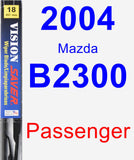 Passenger Wiper Blade for 2004 Mazda B2300 - Vision Saver