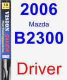 Driver Wiper Blade for 2006 Mazda B2300 - Vision Saver